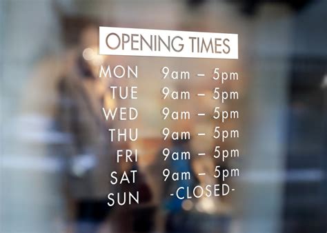 m and s open times